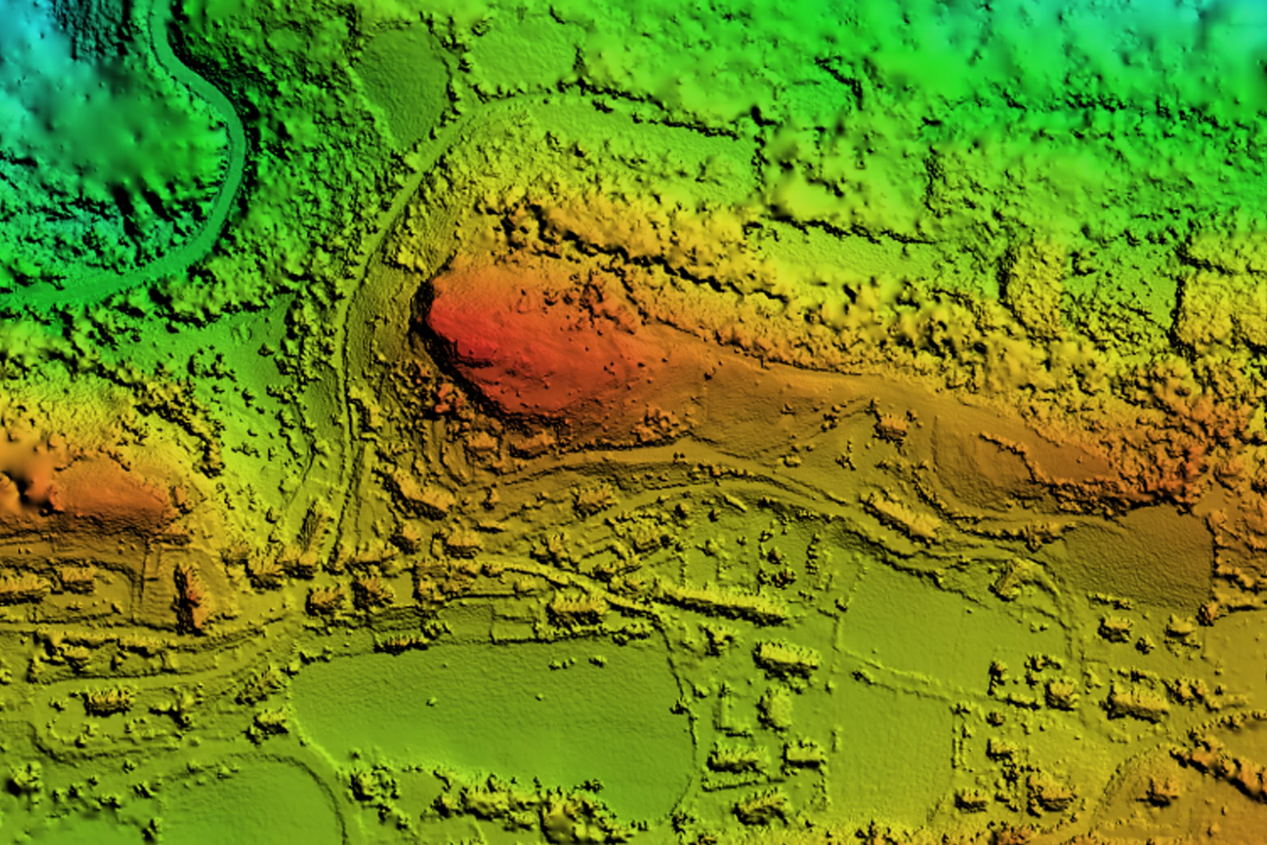 topographie mesure élévationlidardronearchéologiegéologie